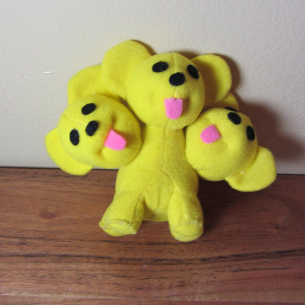 plush yellow cerberus dog Halloween petpet bearog (w3910)